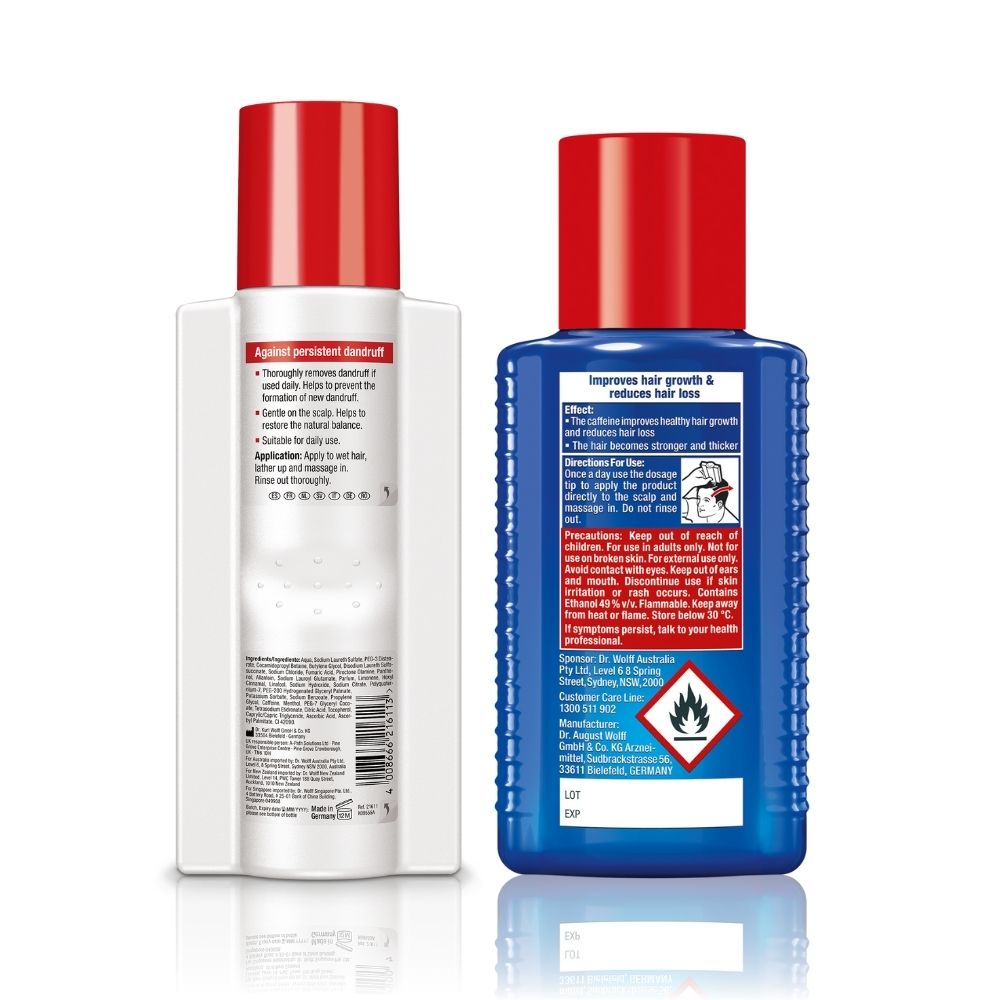 Hair Loss Set - Alpecin Dandruff Killer Shampoo and Alpecin Caffeine Liquid Forte - Kills dandruff and fights against hair loss