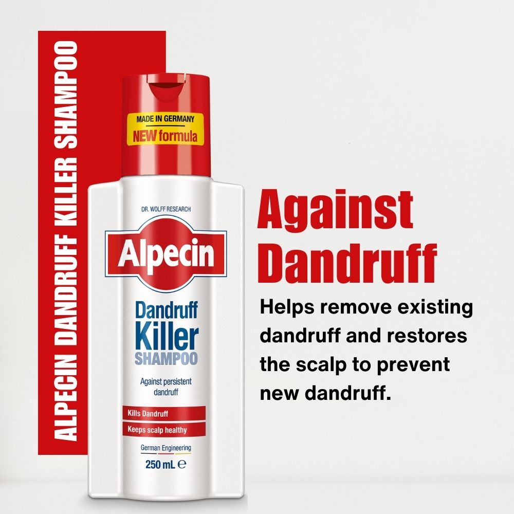 Hair Loss Set - Alpecin Dandruff Killer Shampoo and Alpecin Caffeine Liquid Forte - Kills dandruff and fights against hair loss