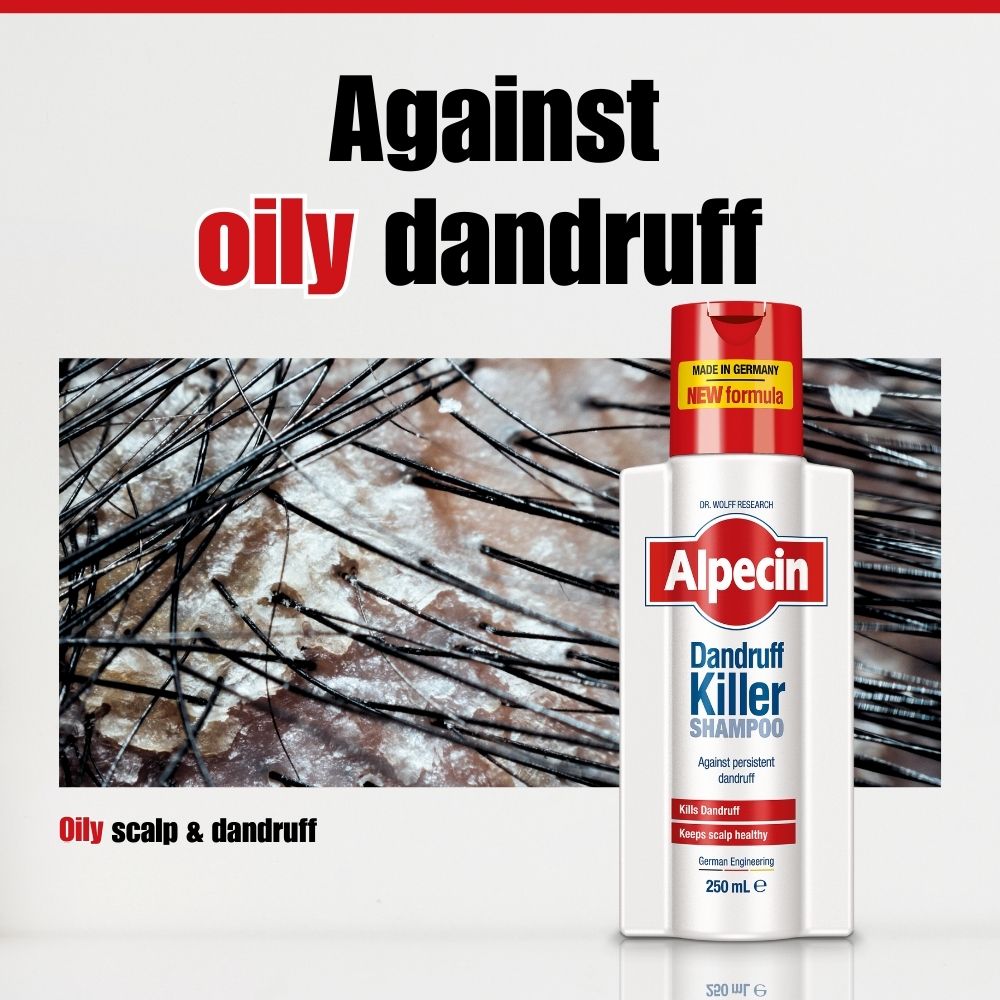 Hair Loss Set - Alpecin Dandruff Killer Shampoo and Alpecin Caffeine Liquid Forte - Kills dandruff and fights against hair loss
