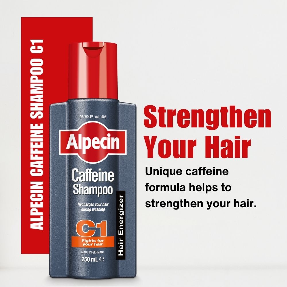 Alpecin Caffeine Shampoo C1 - For Stronger Hair, 250ml