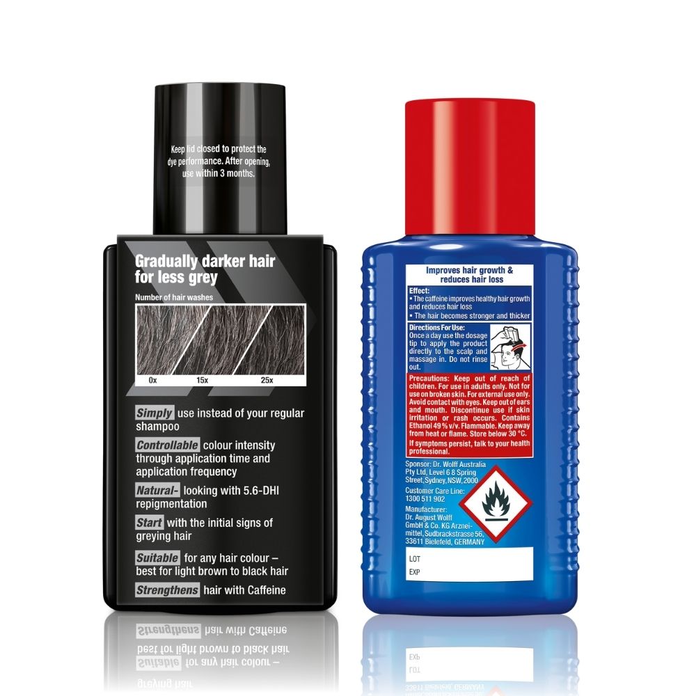Alpecin Hair Loss Set - Grey Attack Caffeine & Colour Shampoo + Caffeine Liquid Forte 200ml