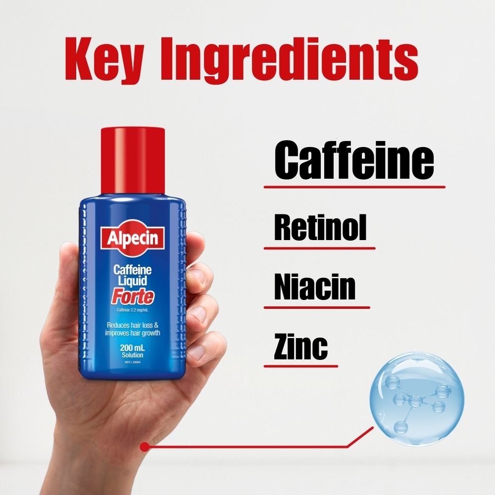 Alpecin Hair Loss Set – Alpecin Hybrid Caffeine Shampoo + Caffeine Liquid Forte 200ml - Itchy Scalp & Hair Loss