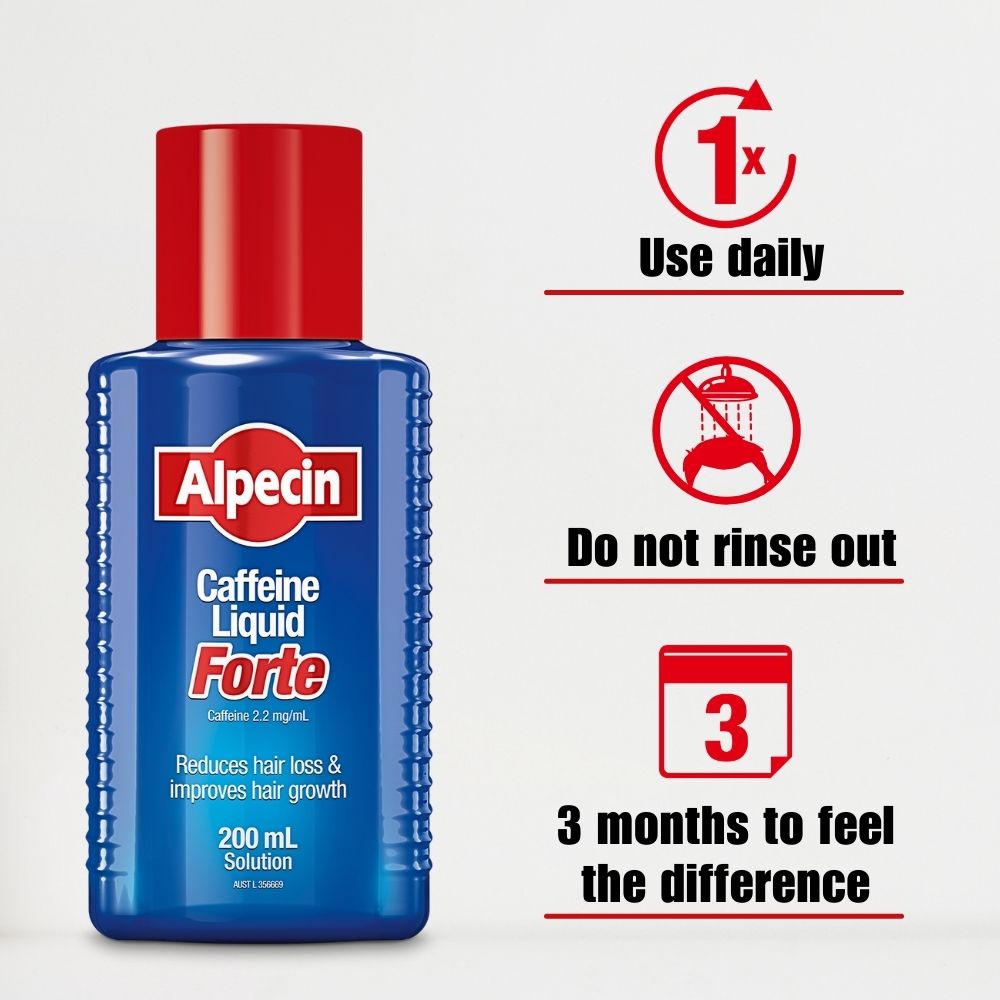 Alpecin Hair Loss Set – Alpecin Hybrid Caffeine Shampoo + Caffeine Liquid Forte 200ml - Itchy Scalp & Hair Loss