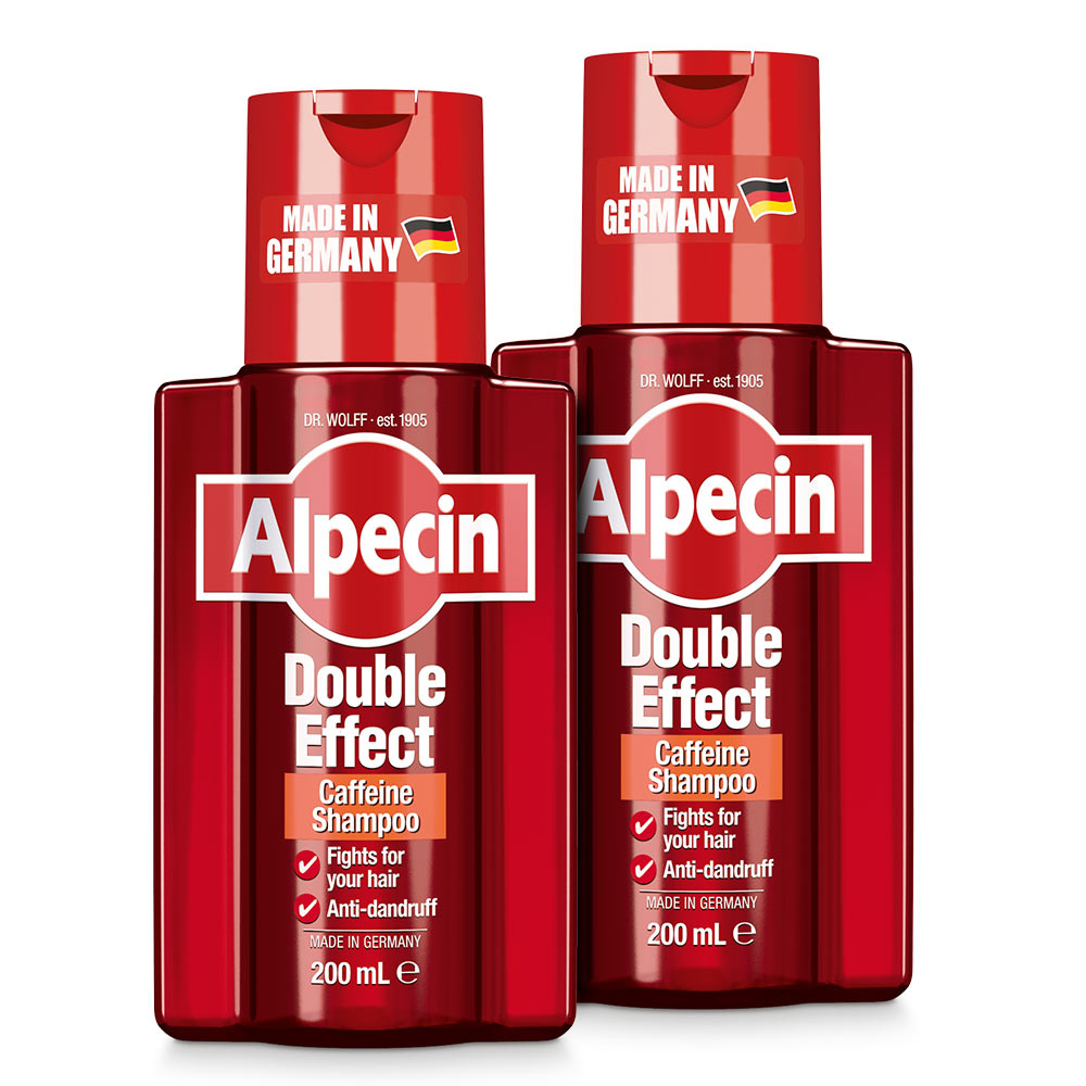 Alpecin Double effect caffeine shampoo - to reduce hair thinning and anti dandruff 