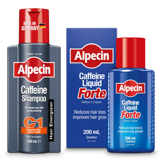 Hair Loss Set – Alpecin Caffeine Shampoo C1 250ml + Caffeine Liquid Forte 200ml